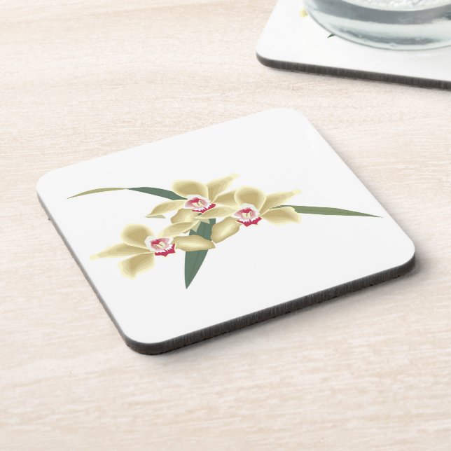 Posavasos Flor con hojas (Lado Izquierdo)