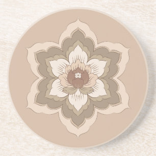 Posavasos Flor de Baoxiang china en bronce de otoño
