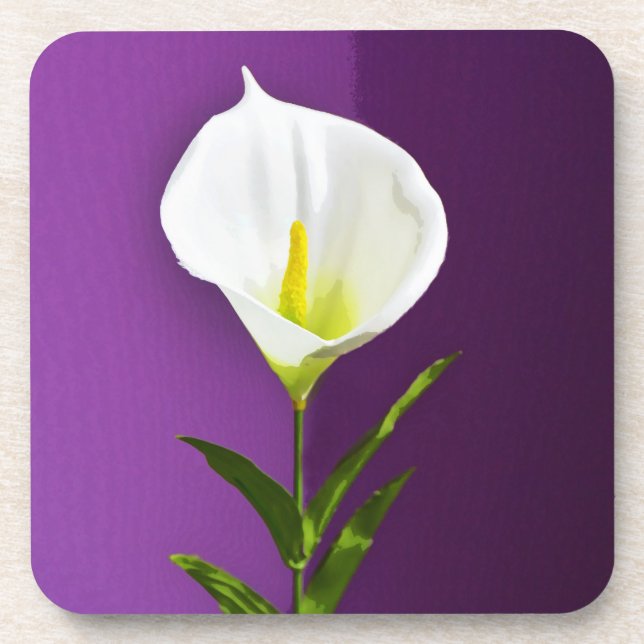 Posavasos Flor de Cala Lily (Frente)