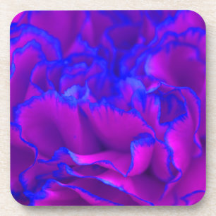 Posavasos Flor de canal rosa y azul Fuschia en negrita