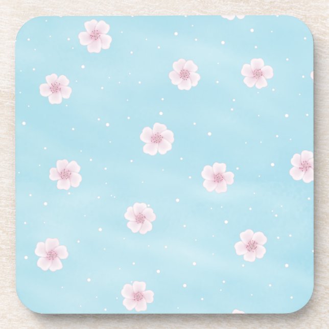 Posavasos Flor de cerezo japonés sakura (Frente)