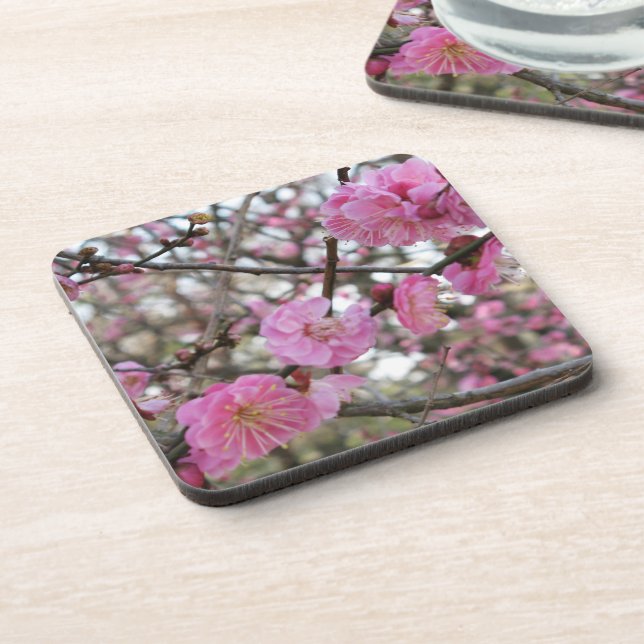 Posavasos Flor de cerezo rosado / Sakura サ・(桜). (Lado Izquierdo)