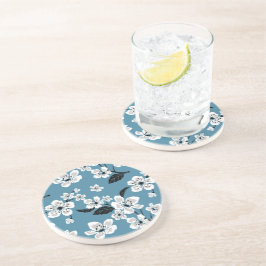 POSAVASOS FLOR DE CEREZO - SAKURA (AZUL AHUMADO)