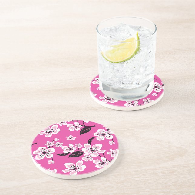 POSAVASOS FLOR DE CEREZO - SAKURA (ROSA) (Lado)