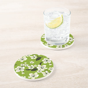 POSAVASOS FLOR DE CEREZO - SAKURA (VERDE MATCHA)