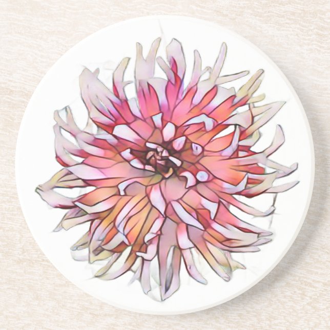 POSAVASOS FLOR DE DALIA (Frente)
