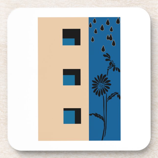 Posavasos Flor de edificio (Frente)