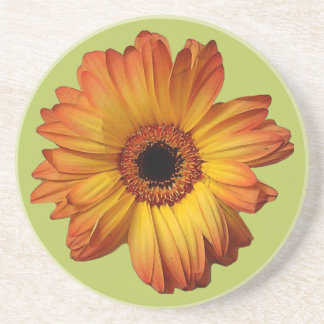 Posavasos Flor de gerbera Naranja soleado
