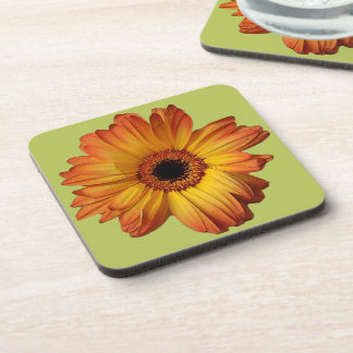 Posavasos Flor de gerbera Naranja soleado
