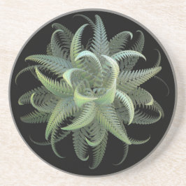 Posavasos Flor de helecho fractal