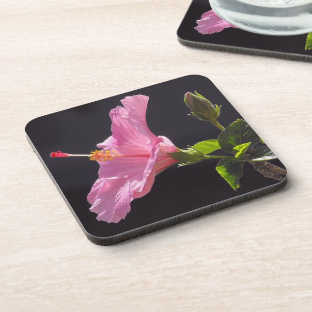 Posavasos Flor de Hibisco de Perfil (Lado Izquierdo)