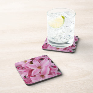 Posavasos flor de jacinto rosa