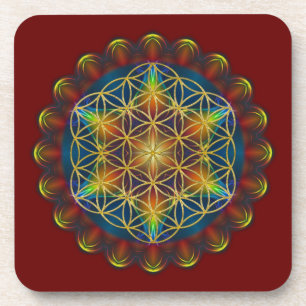 Posavasos FLOR DE LA VIDA / Blume des Lebens - Mandala III
