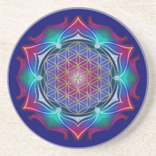 Posavasos FLOR DE LA VIDA / Blume des Lebens - Mandala IV