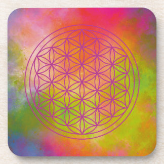 Posavasos flor de la vida, geométrico sagrado, zen, chakra, 