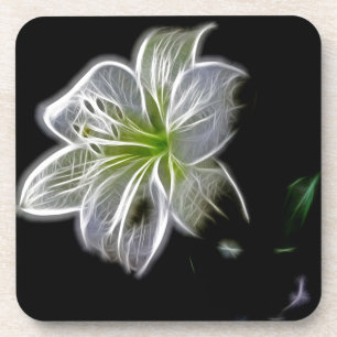 Posavasos Flor de lirio blanco belleza natural
