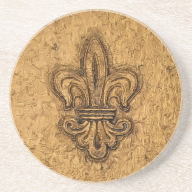 Posavasos Flor de lis del francés de New Orleans (Frente)
