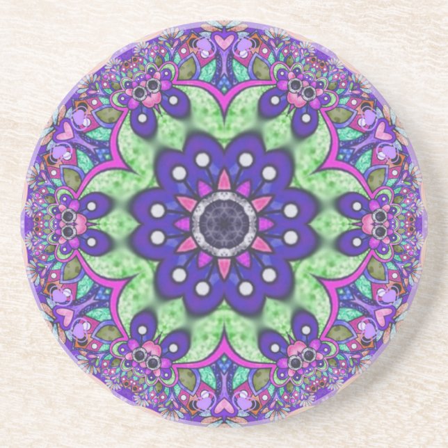 Posavasos Flor de Mandala (Frente)