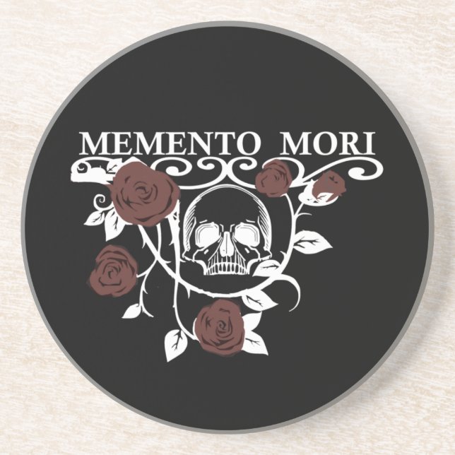 Posavasos flor de memento mori (Frente)