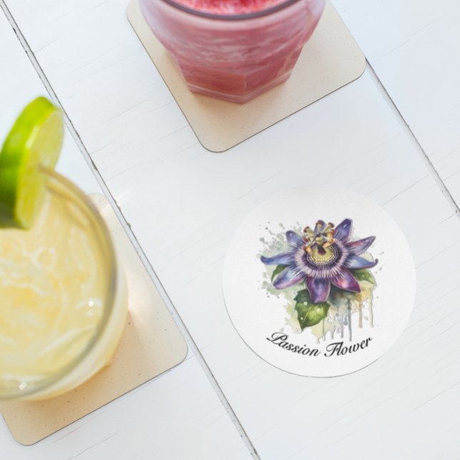 Posavasos Flor de pasión púrpura apasionada (Subido por el creador)