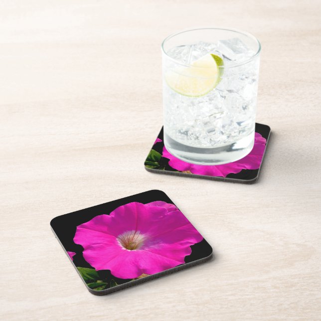 Posavasos flor de petunia rosa (Lado Derecho)