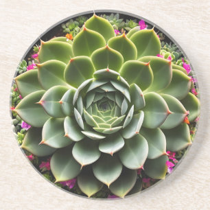 Posavasos Flor de Suculenta Radiante