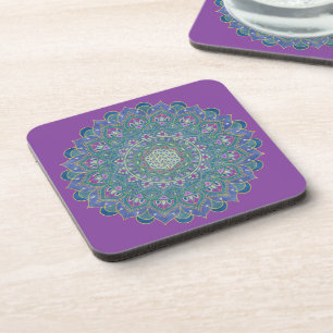 Posavasos Flor De Vida - Mandala Estilo India 1