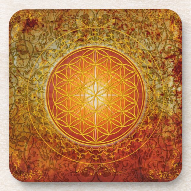 Posavasos Flor de vida - Ornamento III (Frente)