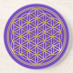 Posavasos Flor del oro de la vida el  , grande