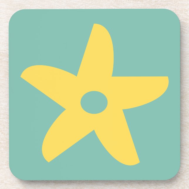 Posavasos Flor divertida (Frente)