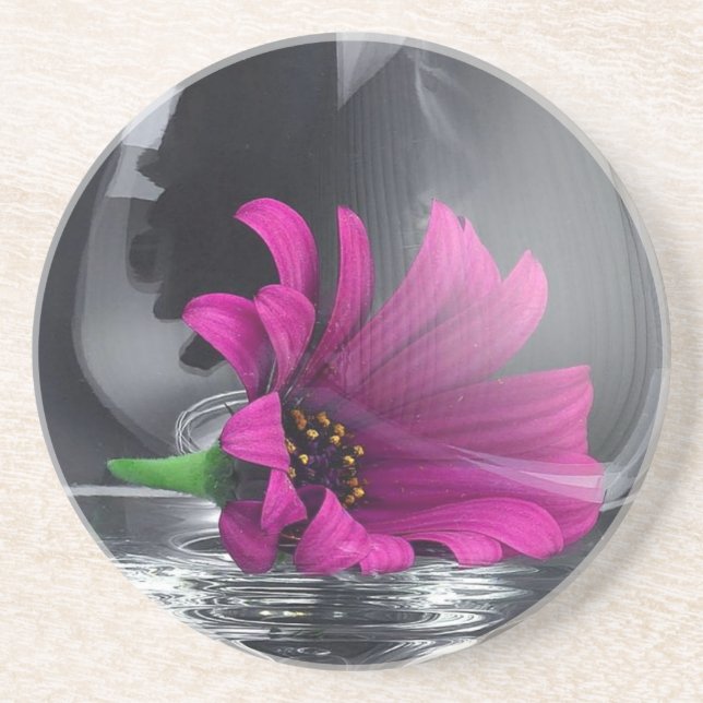 Posavasos Flor en la escoria de vase (Frente)