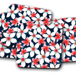 Posavasos Flor hawaiana hibiscus | Juego de Semillas de Hibi