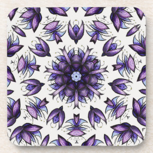 Posavasos Flor Mandala abstracta patrón Kaleidoscópico