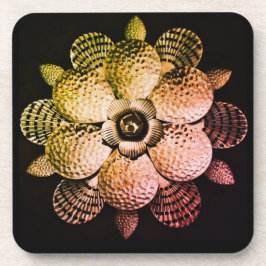 Posavasos Flor metalizado