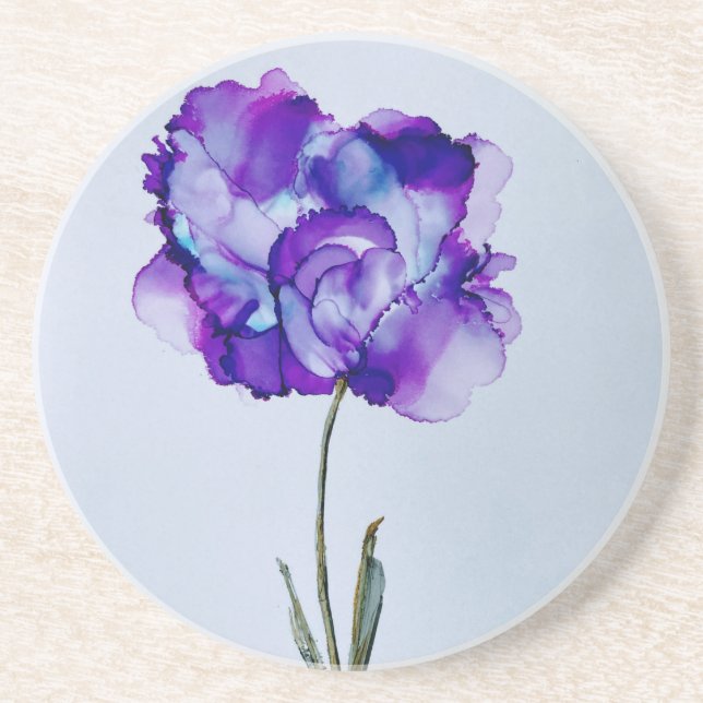 Posavasos Flor morada (Frente)