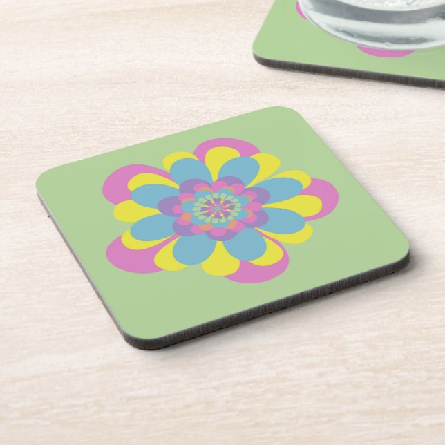Posavasos Flor Pastel (Lado Izquierdo)