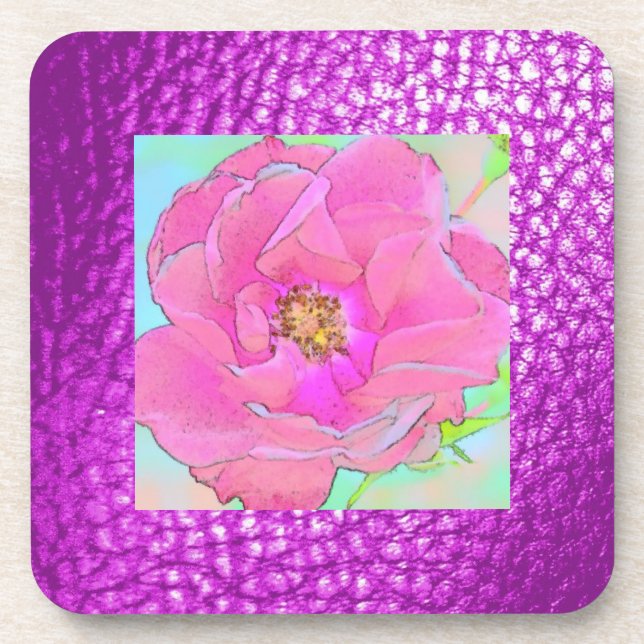 Posavasos Flor Pastel -Diseño 2 Monstruo (Frente)