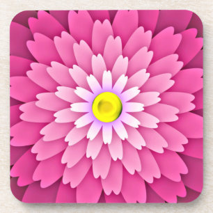 Posavasos Flor rosa-64655