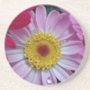 Posavasos Flor rosa y amarilla