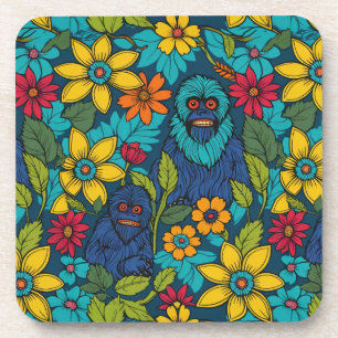 Posavasos Flor Silvestre Audaz Bigfoot Yeti Sasquatch