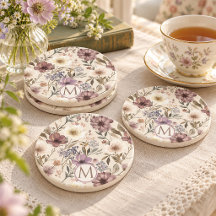 Flor silvestre pintada vintage