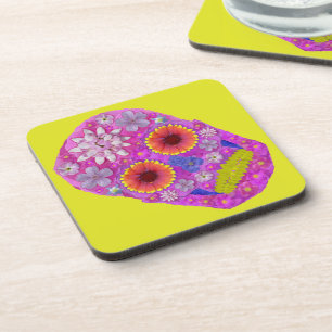 Posavasos Flor Skull 2