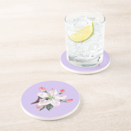 Posavasos Flor Tropical Con Montura De Patrón De Abeja