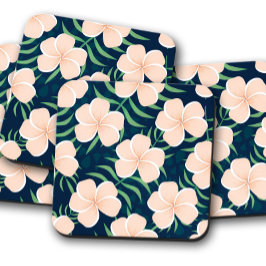 Posavasos Flor tropical Plumeria | Conjunto de cisternas de 