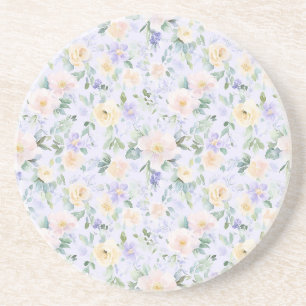 Posavasos Floral Crema de Lavanda