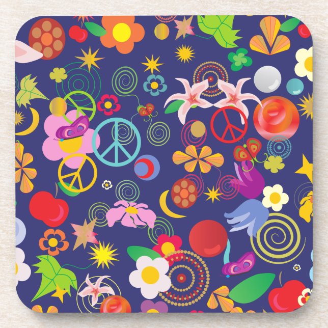 Posavasos Floral de Boho (Frente)