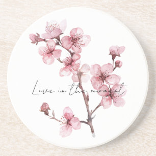 Posavasos Floral de cerezo rosa