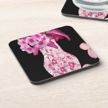 Floral de lunares rosa de moda