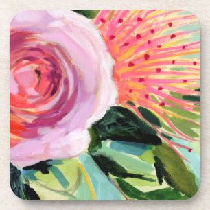 Posavasos Floral de pincel I