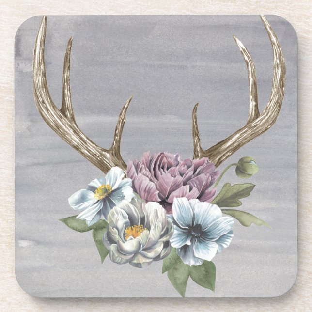 Posavasos Floral Deer Antlers (Frente)